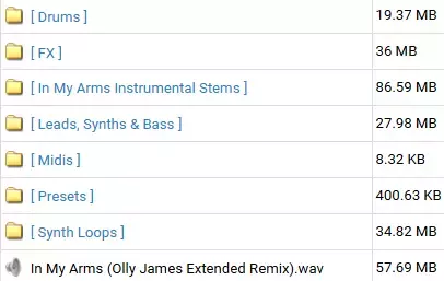 Olly James Signature Sounds Vol.23 In My Arms Remix WAV MiDi Presets screenshot Olly James Signature Sounds Vol.23 In My Arms Remix WAV MiDi Presets screenshot