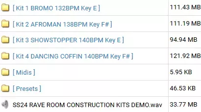 Olly James Signature Sounds Vol.24 Rave Room Kits WAV MiDi Presets screenshot