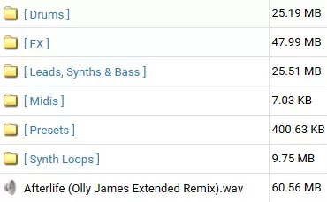 Olly James Signature Sounds Vol.25 The Afterlife Remix WAV MiDi Presets screenshot Olly James Signature Sounds Vol.25 The Afterlife Remix WAV MiDi Presets screenshot