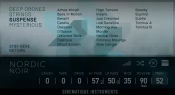 Cinematique Instruments Nordic Noir KONTAKT screenshot