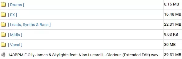 Olly James Signature Sounds Vol.44 Glorious WAV MiDi screenshot