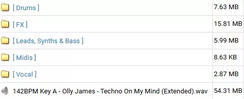 Olly James Signature Sounds Vol.46 Techno On My Mind WAV MiDi screenshot